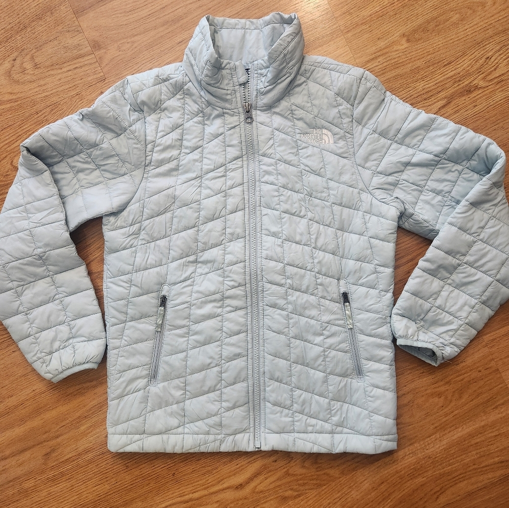 The North Face Kids Pale Blue Quilted Puffer Jacket